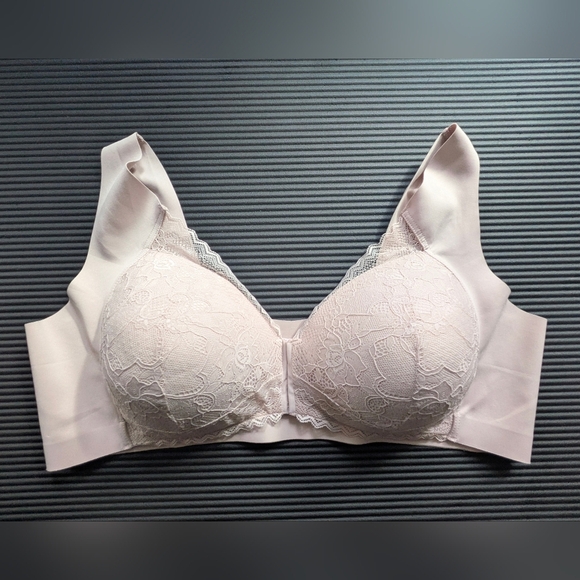 Shecurve New Women's Front Closure '5D' Shaping Wireless Bra Pink 7XL - Picture 3 of 9